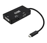 Watio Wave Convertitore - Convertitore USB C a Vga, Dvi e HDMI 3 in 1, 10 cm, consente di collegare dispositivi con diverse interfacce video. *