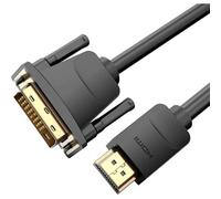 Watio Wave Convertitore DVI a HDMI - Convertitore da 1,5 m, nero, compatibile con segnale video, con connettori maschio su entrambe le estremità. *