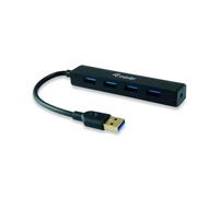 Watio Wave Hub - 4 porte USB 3.2 Gen 1, tipo di connessione rapida, materiale nero, ideale per più dispositivi elettrici.