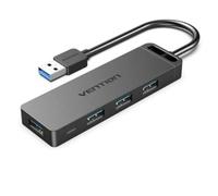 Watio Wave HUB Hub 4 porte USB 3.0, connessione micro USB PD, colore grigio, ideale per l'espansione del dispositivo e il trasferimento rapido dei dati. *