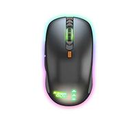 Watio Wave Mouse Gaming - Mouse laser ottimale per Gamers, 7 pulsanti programmabili, connessione USB, design ergonomico, RGB illuminato, 16000 dpi, resistente*