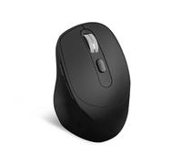 Watio Wave Mouse - ottico, design ergonomico, doppia connessione, batteria ricaricabile, colore nero, ideale per uso prolungato e comfort in mano. *
