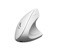 Watio Wave Mouse ottico - mouse ergonomico verticale con connessione doppia, batteria ricaricabile e design in colore bianco. Ideale per uso prolungato. *