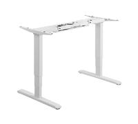 Watio Wave Tavolo elettrico - Tavolo ergonomico con altezza regolabile, doppio motore, senza cruscotto, colore bianco sulla struttura, controllo semplice.