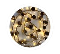 WatioWave 1,8 m GUIRNALDA DI CORDA E ANanas LED A PILA