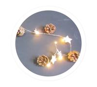 WatioWave 1 m GUIRNALDA DI STELLE ANAS E ALBERI LED A PILA