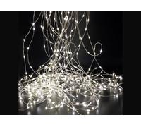 WatioWave 2 m cascata LED 20 fili argento freddo
