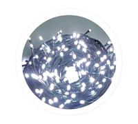 WatioWave 20 m GUIRNALDA CLASSICA 200 LED LUCE BIANCA A RETE 8 FUNZIONI