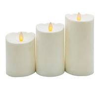 WatioWave 3 candele decorative a LED cera