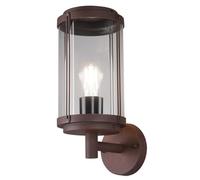 WatioWave Applique da parete in alluminio ossidato TANARO E27 IP44