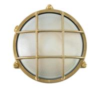 WatioWave Applique rotondo EXT NORAY ottone E27 IP65 FAR