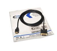 watiowave Cavo DVI A HDMI 3.0M, DVI 18+1/M a HDMI A/M, ideale per collegare dispositivi video a schermi e proiettori.