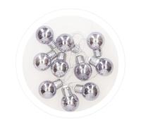 WatioWave GUIRNALDA LED DI LAMPADINE ARGENTO 1,35M LUCE FREDDA