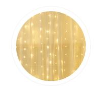 WatioWave Tenda LED luminosa 1 x 1,2 m, luce calda, ideale per decorazioni natalizie e ambienti interni.