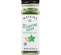 Watkins Green Decorating Sugar, Non-GMO, Kosher, 4.2 Ounce, 1-Pack