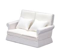 Watreketal 1/12 Bambole Accessori Decorazione della Casa delle Bambole Divano Bianco Modello Mobili Fai da Te Giocattolo Modello Progetto Fai -da -Te