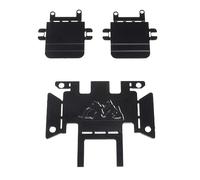 Watreketal 1/18 Armatura del Telaio Telecomandata Set per La Piastra Skid in Acciaio Inossidabile Auto Trx4M Protezione Assi Auto Crawler Trx4m