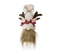 Watreketal 1 Pezzo Ornamento Natalizio Cappello Bianco Cervo Antler Rudolph Bambola Rudolph Senza Volto Bambola Decorazione Natalizia Per Decorazioni Per Le Vacanze Figurina Da Festa Collebile