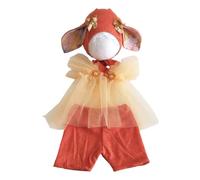 Watreketal 1 Set Fotografi Vestito Corpi Pizzo Tulle In Cotone Fodera Per Bambine Outfit Con Le Orecchie Animale Cappello Da Fotografia Accessori Per Fotografie