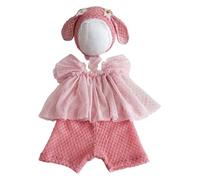 Watreketal 1 Set Fotografi Vestito Corpi Pizzo Tulle In Cotone Fodera Per Bambine Outfit Con Le Orecchie Animale Cappello Da Fotografia Accessori Per Fotografie