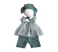 Watreketal 1 Set Fotografi Vestito Corpi Pizzo Tulle In Cotone Fodera Per Bambine Outfit Con Le Orecchie Animale Cappello Da Fotografia Accessori Per Fotografie