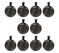 Watreketal 10 Cornici A Pendente Rotonda Set da 25 Mm da Banco Cornice A Base Cornice Adatte per La Realizzazione E La Progettazione Gioielli Componenti