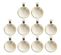 Watreketal 10 Cornici A Pendente Rotonda Set da 25 Mm da Banco Cornice A Base Cornice Adatte per La Realizzazione E La Progettazione Gioielli Componenti