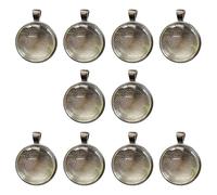 Watreketal 10 Cornici A Pendente Rotonda Set da 25 Mm da Banco Cornice A Base Cornice Adatte per La Realizzazione E La Progettazione Gioielli Componenti