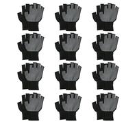 Watreketal 12PAIR Non Slip Guanti A Metà Dita Allenamento Traspirante Per Esterni Per Allenare Guanti Senza Dito