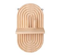 Watreketal 2 Pari Mensole A Parete In Legno A Forma Ovale Per Scaffali Appesi Vintage Per Soggiorno Decori Della Camera Da Letto Facile Installazione