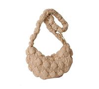 Watreketal 2023 Borse a spalla a pieghe con nuvole a pieghe Borse a tracolla da donna Borsa alla moda da donna Borsa alla moda sotto le ascelle di grande capacità Nuvola pieghettata, cachi