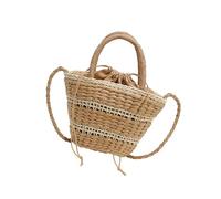 Watreketal 2025 Borsa A Traversa Alla Primaverile Paglie Grandi Dimensioni Pinniciate Borse Per Donne Per Donne Con Chiusura A Mano Borse Borsa Paglia Fatta