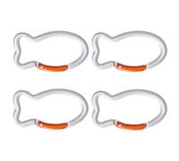 Watreketal 4pcs Fish Forma A Molla Clip Esterno in Alluminio Marchi Applausi Fibbie per Portachiavi Portachiavivori per Clip Connettori A Gancio Pesce Forma in in Bottiglia d'Acqua