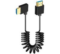 Watreketal 8K@60Hz Spring UHD2.1 Cavo A Destra Ang Settatura in Oro in Oro Scasso Flessibile Flessibile per Consoli Proiettori Cavo Molla Angolo