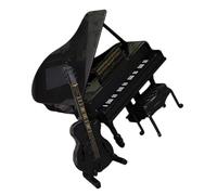 Watreketal Accessorio per Bambole Pianoforte Realistiche Accessorio Musical Strumento Musicale con Violoncello per Bambini Decorazione della Stanza Collezione Bambole in Legno Mobili