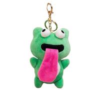Watreketal Adorabile Portachiavi Per Bambole Rana Peluche Che Sporgono La Lingua Attrazione Giocattolo Portachiavi Divertenti Con Ciondolo Del Ciondolo Simpatico