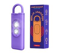 Watreketal Allarme Sicurezza Personale Ricaricabile con 2 Luci A LED E Avvisi da 130 per Le Emergenze Esterne Protezioni degli Allarmi Donne La Sicurezza