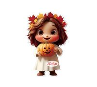 Watreketal Artistico 2D Piatto Acrilico Santo Padre Zucca Auto Specchiato Appeso Ornamento Ciondolo Ornamento Multiuso Interni Auto E Decorazioni per la Casa Decorativi Camera Accessori Appesi