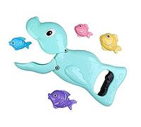 Watreketal Baby Bath Toy Fishing Education Education Water Piscina per W/Sea Lions Clip 4 Fish Shower per Bambino 3 Mesi