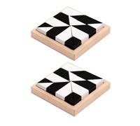 Watreketal Blocco Nascosto Block Building Logical Abilità Pensiero Logico Allenamento del Cervello in età Prescolare Sviluppo per Bambini Puzzle Bianco E