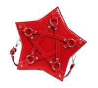Watreketal Borsa A Forma Stella Punk Motociclistica Con Accento Per Rivetti Le Donne In Pelle La Pelle Regolabile Spalla Borsetta Giovane Gotica