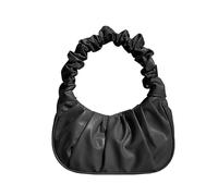 Watreketal Borse a tracolla,Borsa a mezzaluna alla moda Borsa casual per donna Ragazza Borsa versatile per telefono con volant Borsa alla moda pieghettata tinta unita