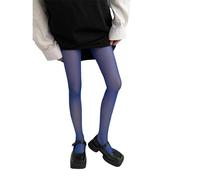 Watreketal Calze,Collant da donna anni '90 estetici color caramello in seta velata calza semi opaca trasparente attraverso leggings collant elastici colorati