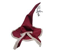 Watreketal Cappello da strega cappello da strega Navidad Puntelli Capodanno Cappello di Natale spesso Adulti Bambini Decorazioni natalizie per la casa Cappello da strega Costume per adulti