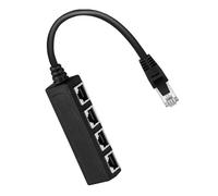 Watreketal Cavo Splitter Ethernet 1 da Maschio A 4 Femmine da 1 A 4 Adattatore Connettore Ethernet Porta per Computer Portatile Desktop Adattatore Splitter Networking Desktop.