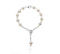 Watreketal Chiesa Cattolica Crocifisso Crocifisso Pendant Rosario Bracciale Cristo Preghiera Resin Rosari Perle A Catena Religio Gioiello Battismo Bracciale per Bambini per Bambini Piccoli