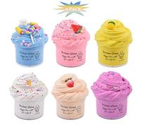 Watreketal Cloud Melma Polimero Soffice Polimero Incantature Tutto per Melma in Cotone in Plilastina Forniture per Bambini Giocattoli Decompressione Palline Giocattolo Set Set