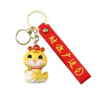 Watreketal Elegante Serpente Zodiaci Porta Chiave Accessoria Accessorio Portatile Resina in Metallo Robusto Ricordi per La Raccolta E Regali Uso Giornaliero Porta Chiave Lucidata