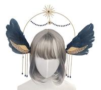 Watreketal Fascia per capelli, da donna, vintage, vergine, maria, accessorio per feste, copricapo da sposa