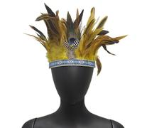 Watreketal Fascia per capelli, fascia per capelli per costume MardiGras decorazione per capelli indiana LasVegas Celebration Stage Performance Copricapo